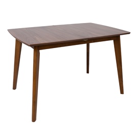 Обеденный стол c удлинением Home4you Jesper, коричневый, 120 - 160 см x 80 см x 76 см