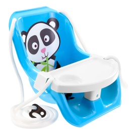 Качели Mochtoys Baby Swing Panda 2in1, синий