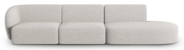 Moduļu dīvāns Micadoni Home Shane, sudraba, labais, 302 x 85 cm x 74 cm
