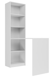 Компьютерный стол Top E Shop With Shelf R50, белый