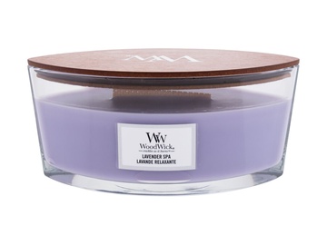 Svece, aromātiskā WoodWick Lavender Spa, 40 h, 453.6 g, 92 mm