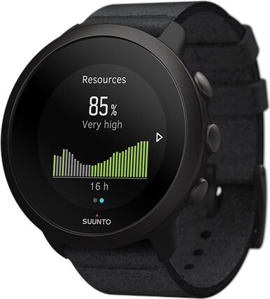 Viedais pulkstenis Suunto 3 All Black, melna