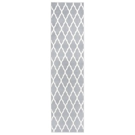 Ковровая дорожка VLX Runner Rug BCF, белый/серый, 5000 мм x 1000 мм