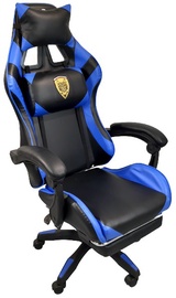 Игровое кресло MN ZW129-003 With Footrest, синий/черный