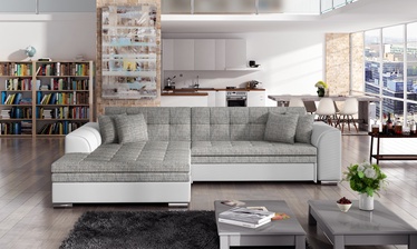 Stūra dīvāns Sorento Berlin 01, Soft 17, pelēka, kreisais, 195 x 295 cm x 80 cm