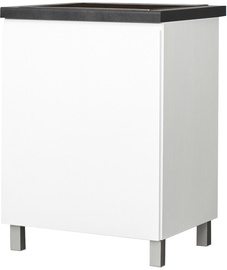 Alumine köögikapp Bodzio Kampara KKA60DLZ-BI/L/BI, valge, 60 cm x 60 cm x 86 cm