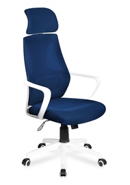 Krēsls Mark Adler Manager, 50 x 61 x 95 - 105 cm, zila/balta