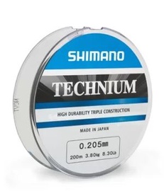 Makšķeraukla Shimano Technium, 20000 cm, pelēka