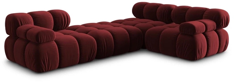 Mooduldiivan Micadoni Home Bellis, tumepunane, 282 x 188 cm x 63 cm