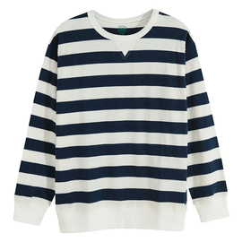 Krekls ar garām piedurknēm, zēniem Cool Club Stripes CCB2721881, balta/tumši zila, 146 cm
