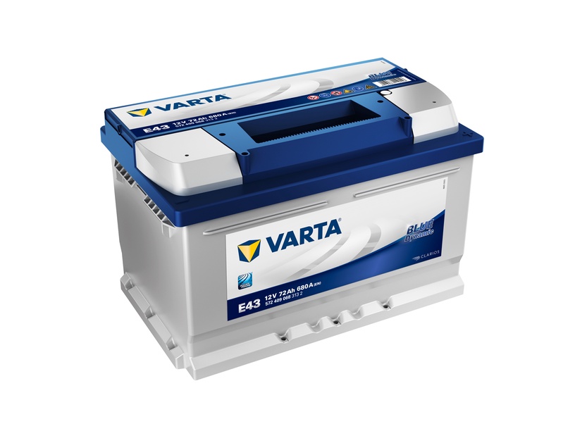 Akumuliatorius Varta BD E43, 12 V, 72 Ah, 680 A