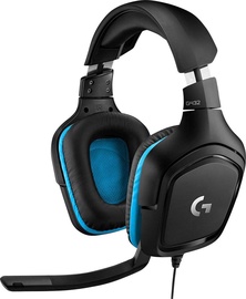 Laidinės žaidimų ausinės Logitech G432, juodos