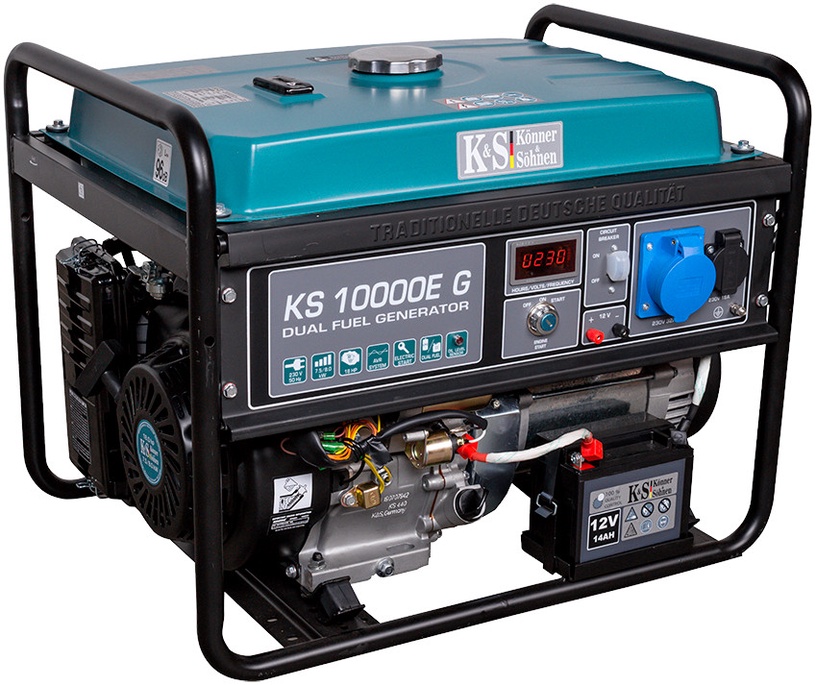 Generaator neljataktiline bensiinimootor Könner & Söhnen KS10000EG, 7500 W