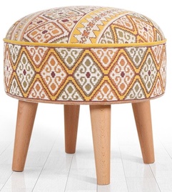 Пуф Hanah Home Ulag 209FLF1160, желтый/oранжевый, 46 см x 46 см x 42 см
