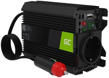 Трансформатор напряжения Green Cell INVGC06 12V to 230V 150W/300W, черный, 12 В