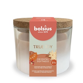 Свеча, ароматическая Bolsius True Joy Oriental softness, 21 час, 83 мм