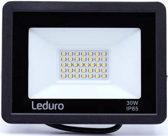 Prožektors LEDURO Pro 30, 30 W, 2800 lm, 4500 °K, IP65, melna