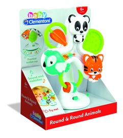 Развивающая игра Clementoni Round & Round Animals High Chair Toy