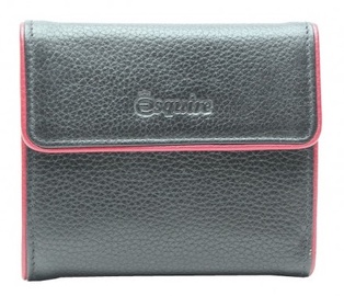 Кошелек Esquire Piping, черный/красный