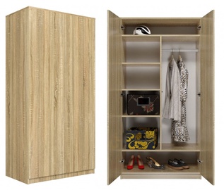 Riidekapp Top E Shop SD-90 Sonoma, tamm, 90 cm x 50 cm x 180 cm