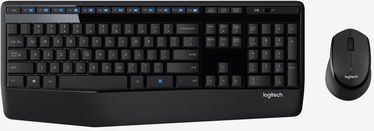 Komplekts Logitech MK345 EN/RU, melna, bezvadu