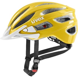 Шлемы велосипедиста для женщин Uvex True Sunbee, белый/желтый, 52-56 см
