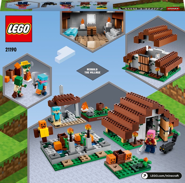 Konstruktor LEGO Minecraft Mahajäetud küla 21190