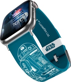 Siksniņa MobyFox Star Wars - R2D2 Blueprints Apple Watch, zila