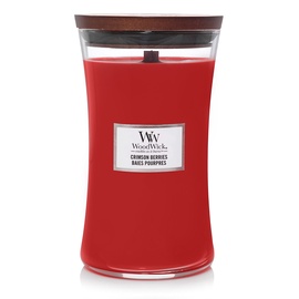 Svece, aromātiskā WoodWick Crimson Berries, 120 h, 609.5 g, 180 mm