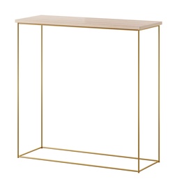 Konsoollaud ADRK Milan, kuldne/pruunikas, 30 cm x 80 cm x 80 cm