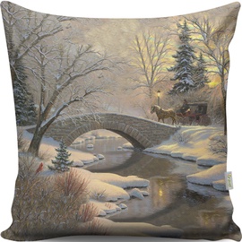 Декоративная подушка Mioli Decor 13010, многоцветный, 43 см x 43 см