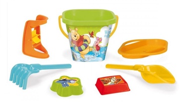 Smilšu kastes rotaļlietu komplekts Wader Winnie The Pooh, daudzkrāsains, 180 mm x 200 mm, 7 gab.