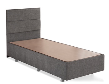 Voodi ühekohaline Kalune Design Bed Base & Headboard Single, 80 x 180 cm, hall, põhjalippidega