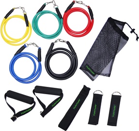 Funkcionālās cilpas Tunturi Exercise Multifunction Resistance Tubing, 120 cm, 11 gab.