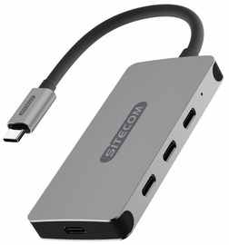 USB jaotur Sitecom 4 ports USB-C with PD 10Gbps, must