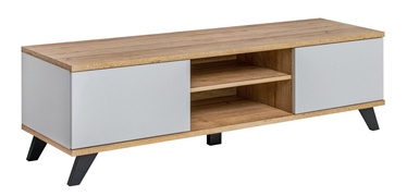 TV-laud ASM Bogota, valge/tamm, 160 cm x 45 cm x 45 cm