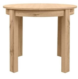 Обеденный стол c удлинением Bernardin, дубовый, 95 - 195 см x 95 см x 76 см
