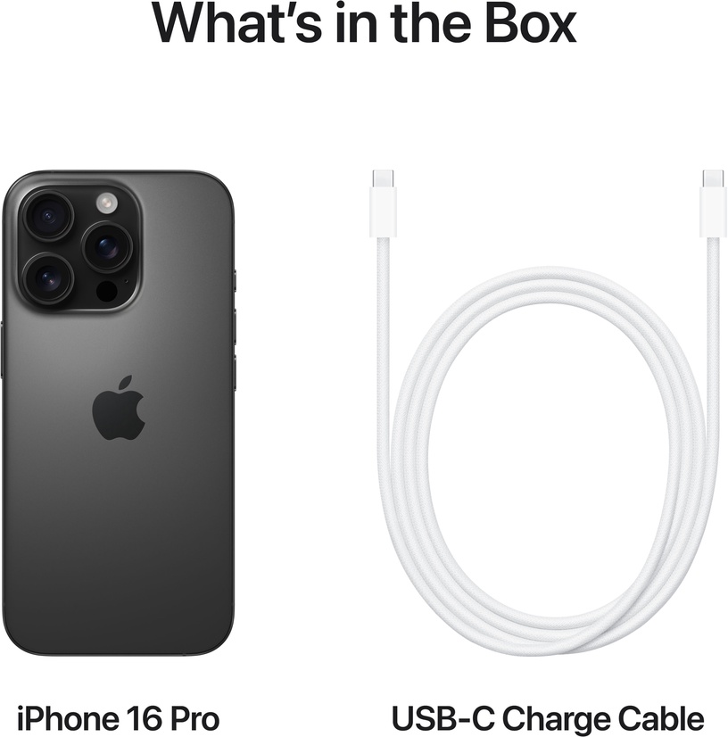 Мобильный телефон Apple iPhone 16 Pro, 128 GB, black titanium
