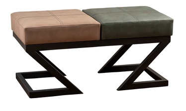 Пуф Hanah Home Brda 591GRC1111, зеленый/бежевый, 92 см x 46 см x 44 см
