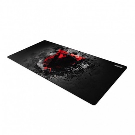 Hiirematt Modecom Volcano Meru, 120 cm x 60 cm x 0.3 cm, must/punane