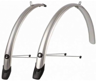 Dubļu sargs Polisport Towny 28'' 4842, nerūsējošais tērauds, sudraba/melna