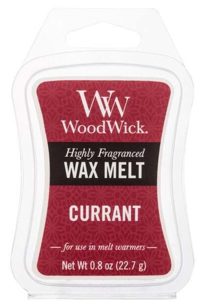 Vasks, aromātiskais WoodWick Wax Melt Currant, 10 h, 22.7 g, 99 mm x 67 mm