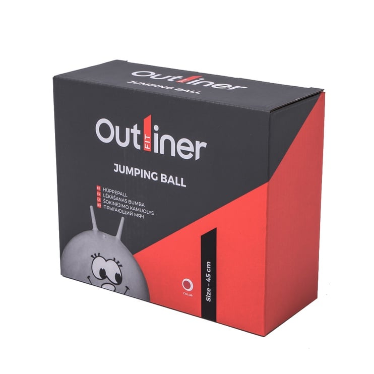 Мяч для прыжков Outliner, красный, 450 мм