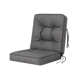 Подушка для стула Hobbygarden Venus V06GRE3, темно-серый, 110 x 60 см