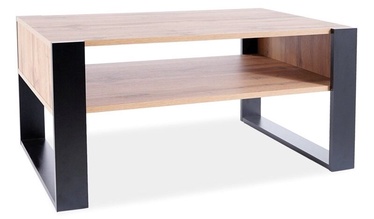 Žurnālgaldiņi Signal Meble Modern Gema, melna/ozola, 1000 mm x 640 mm x 500 mm