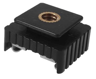 Adapteris Hot Shoe Connector 1/4'', juoda