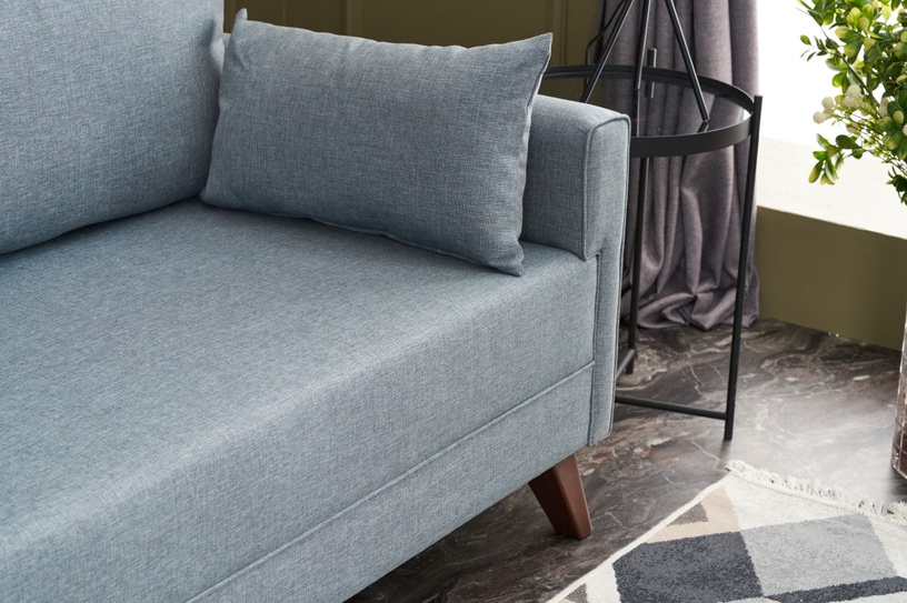 Dīvāns Hanah Home Bella 3-Seat, zila, 81 x 208 cm x 85 cm