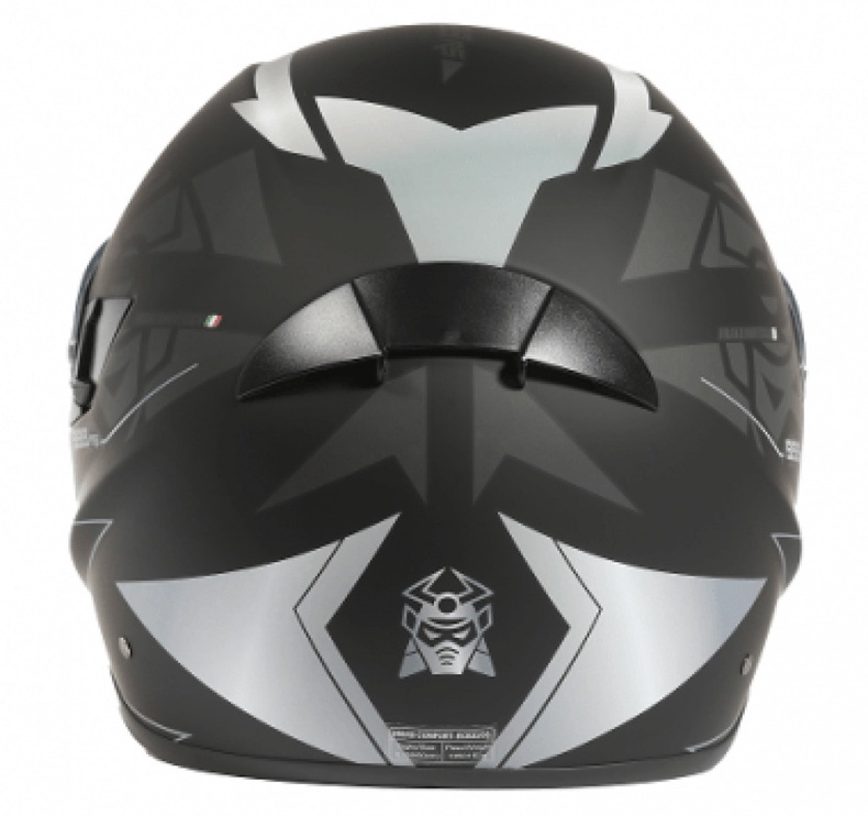 Motocikla ķivere Marushin 999 RS Comfort Shaox, M, sudraba/melna
