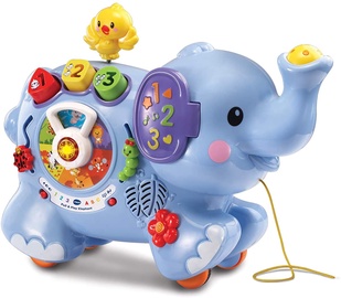 Rotaļu dzīvnieks VTech Pull & Play Elephant 80-505803, 50 cm