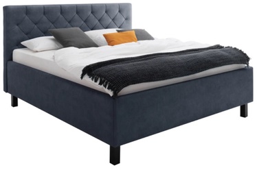 Кровать Meise Möbel San Remo, серый, 215x190 см, с решеткой
